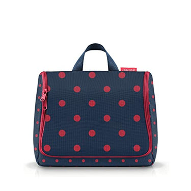reisenthel toiletbag dots White - praktischer Kulturbeutel mit Haken, wasserabweisendes Material im Sale